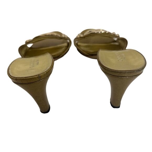 GUCCI Metallic Interlocking G Logo Slides - Picture 5 of 10